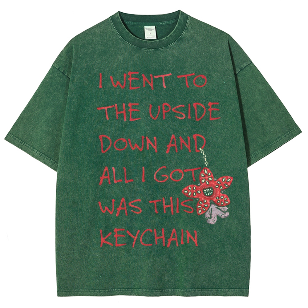 I Went to the Upside Down Souvenir Washed T-Shirt