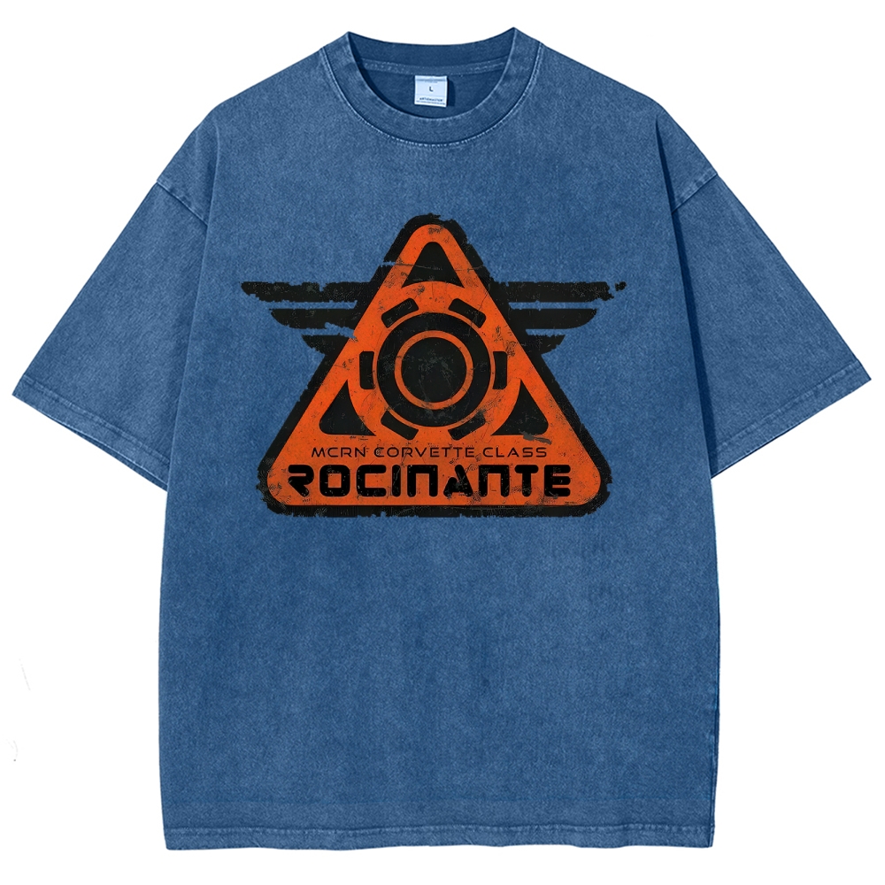 Rocinante MCRN Corvette Class Retro Sci-Fi Washed T-Shirt 