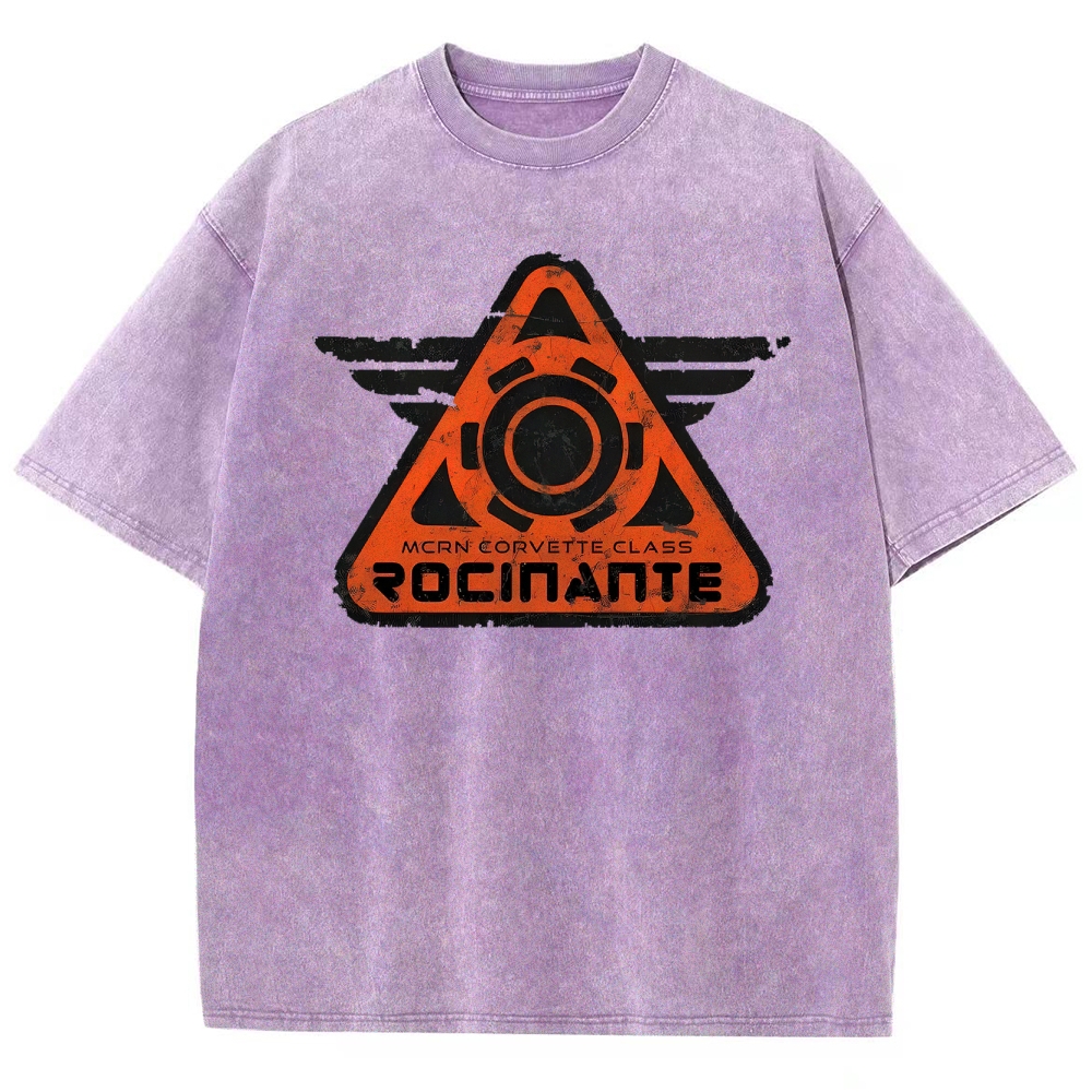 Rocinante MCRN Corvette Class Retro Sci-Fi Washed T-Shirt 