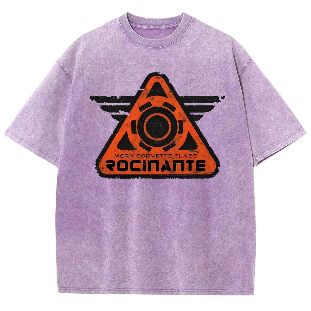 Rocinante MCRN Corvette Class Retro Sci-Fi Washed T-Shirt 