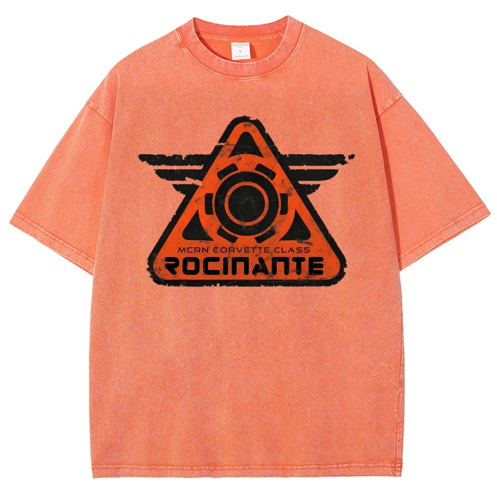Rocinante MCRN Corvette Class Retro Sci-Fi Washed T-Shirt 