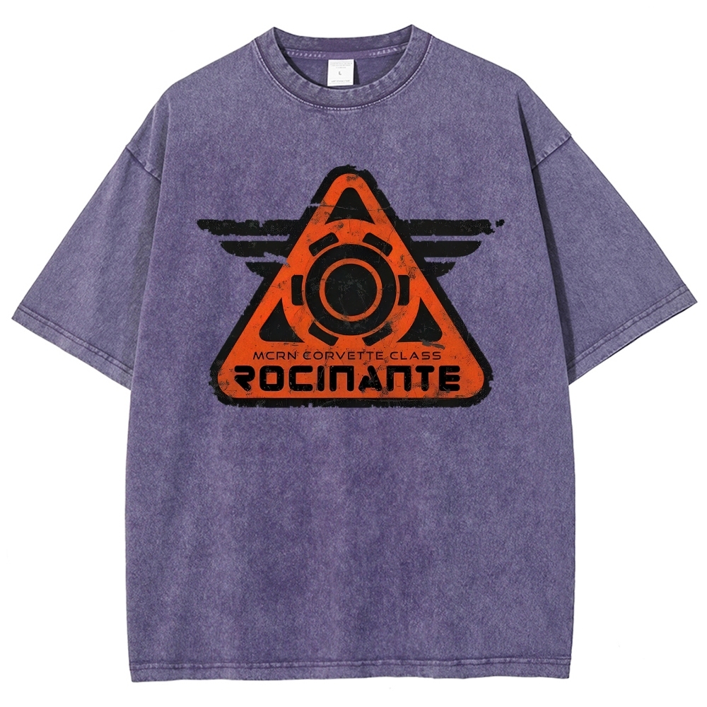Rocinante MCRN Corvette Class Retro Sci-Fi Washed T-Shirt 