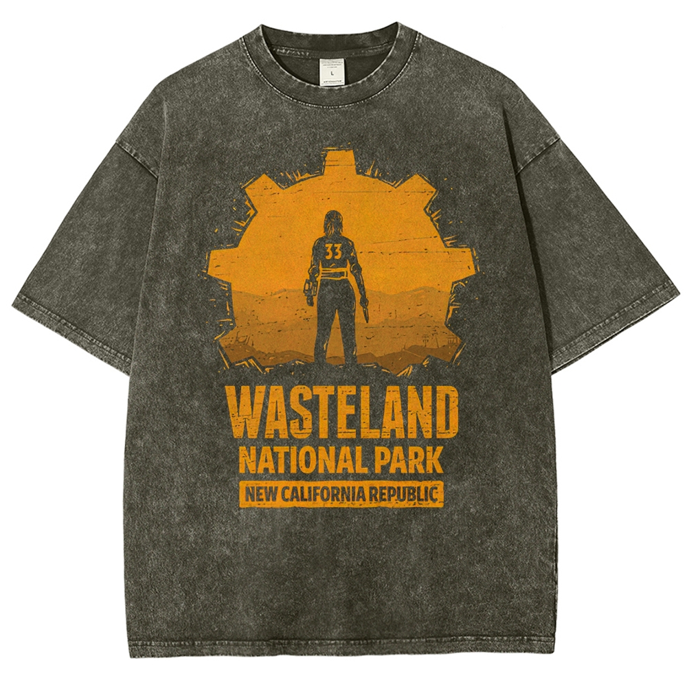 Wasteland National Park New California Retro Washed T-Shirt