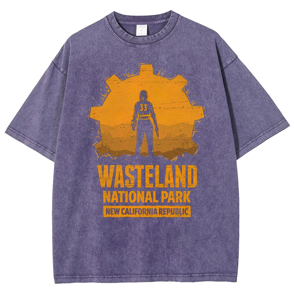 Wasteland National Park New California Retro Washed T-Shirt