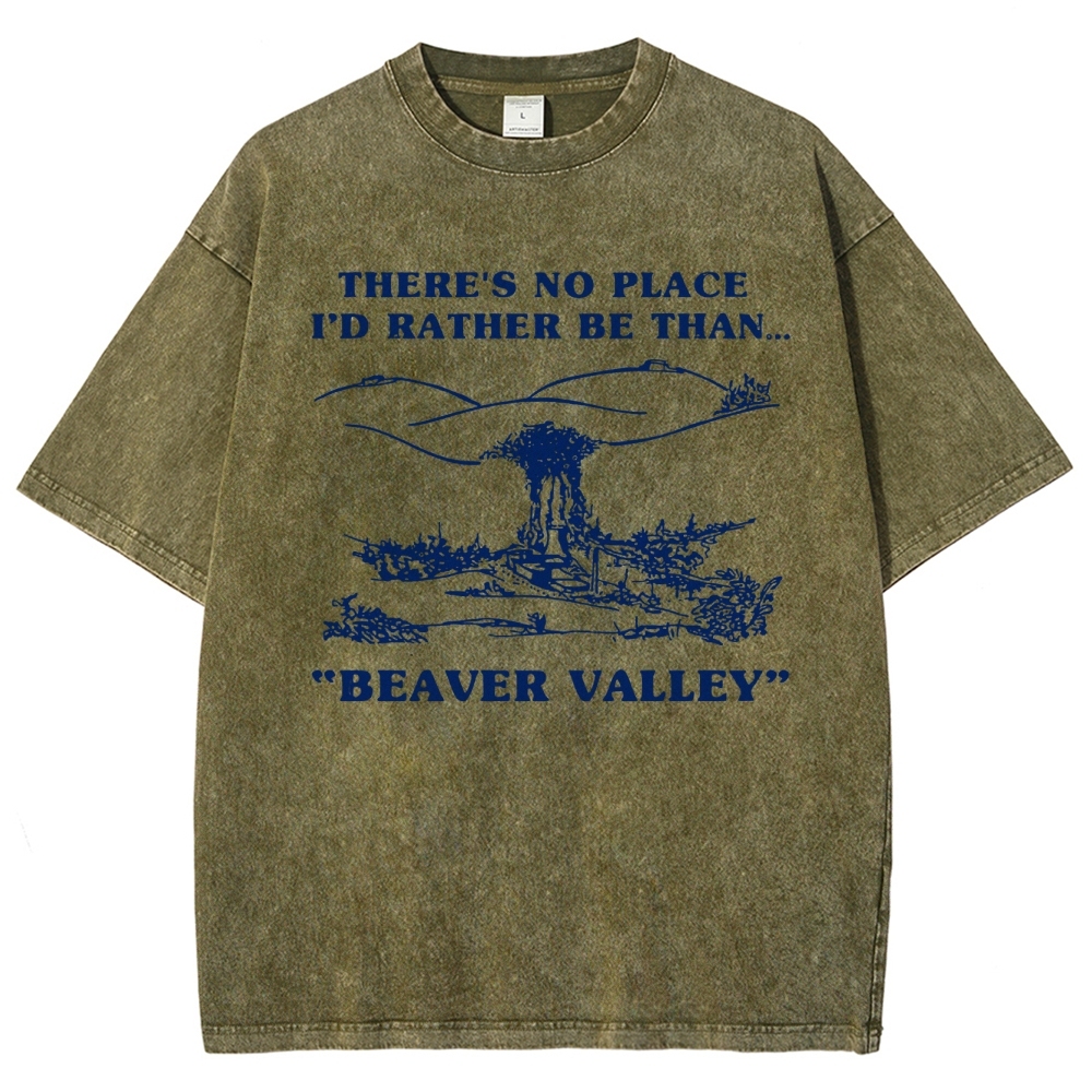 Beaver Valley Shirts Men's Offensive Washed T-Shirt