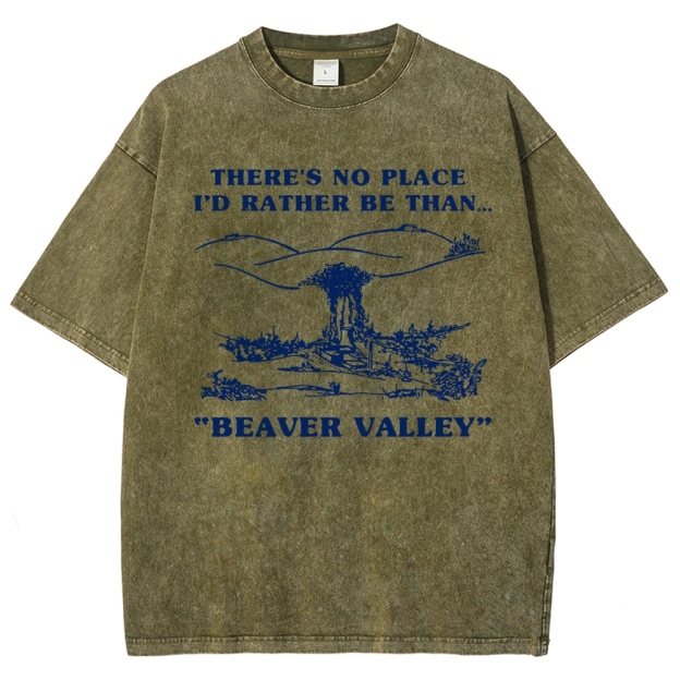 Beaver Valley Shirts Men's Offensive Washed T-Shirt