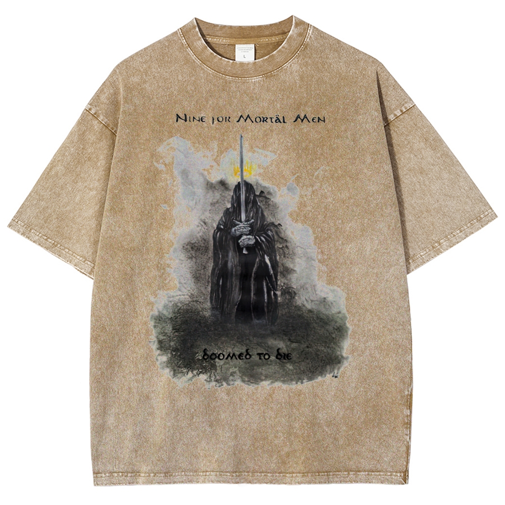 Nine for Mortal Men Doomed to Die Nazgûl Washed T-Shirt