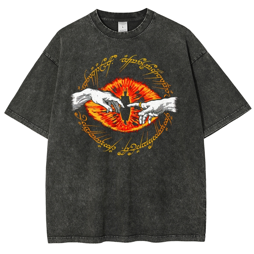 Eye of Creation Retro Fantasy Washed T-Shirt