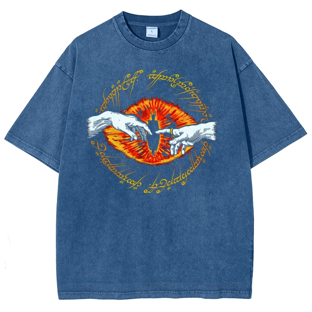 Eye of Creation Retro Fantasy Washed T-Shirt