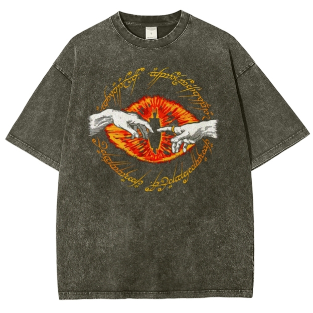 Eye of Creation Retro Fantasy Washed T-Shirt