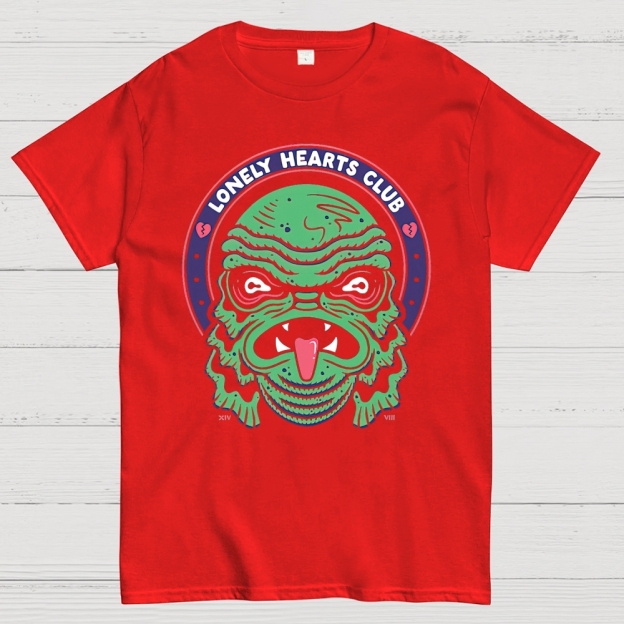 Lonely Hearts Monster Cotton T-shirt 