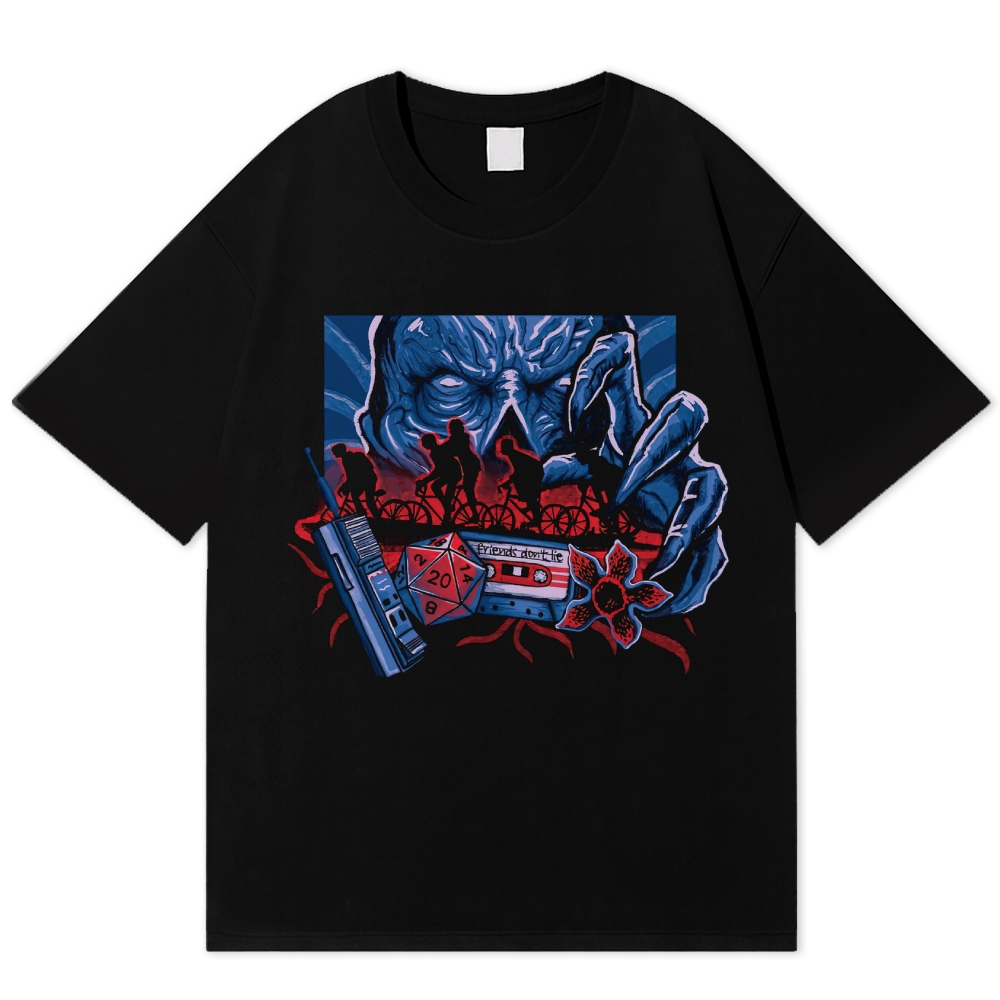 Retro Horror Adventure Cotton T-shirt 