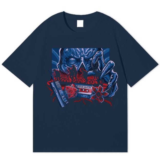 Retro Horror Adventure Cotton T-shirt 