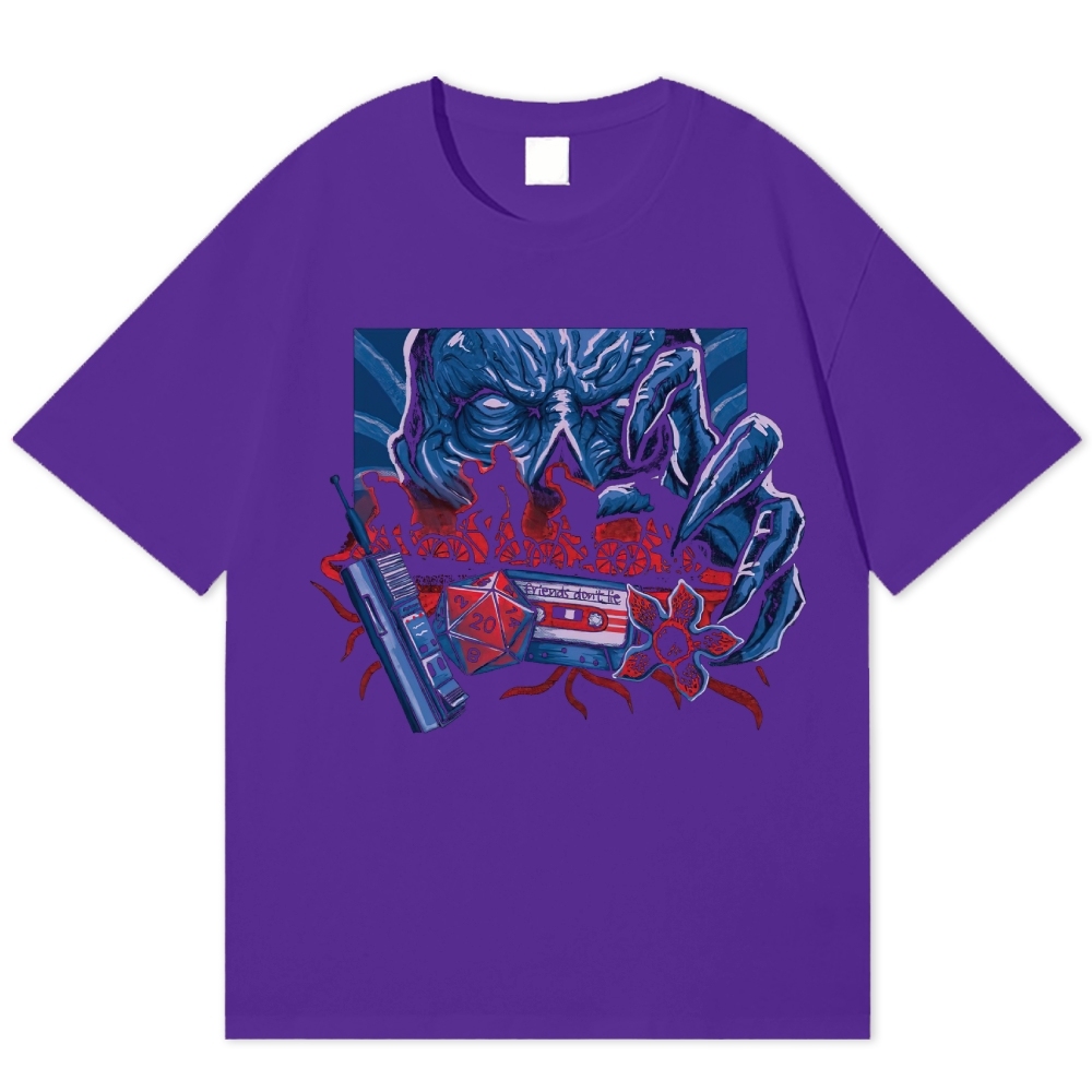 Retro Horror Adventure Cotton T-shirt 