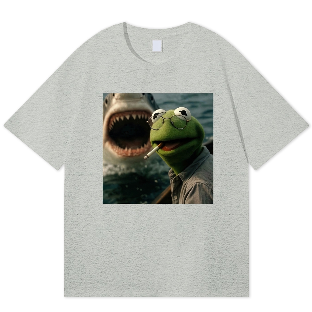  Shark Attack Parody Cotton T-shirt 