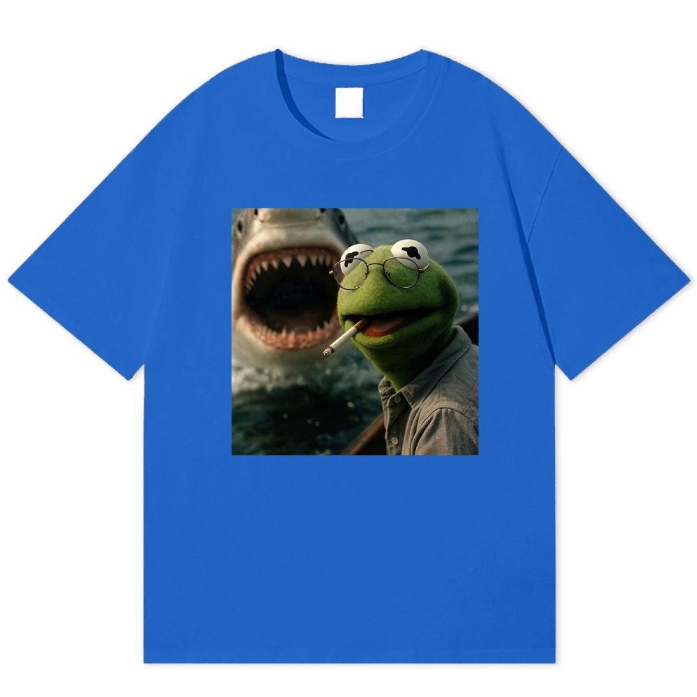  Shark Attack Parody Cotton T-shirt 