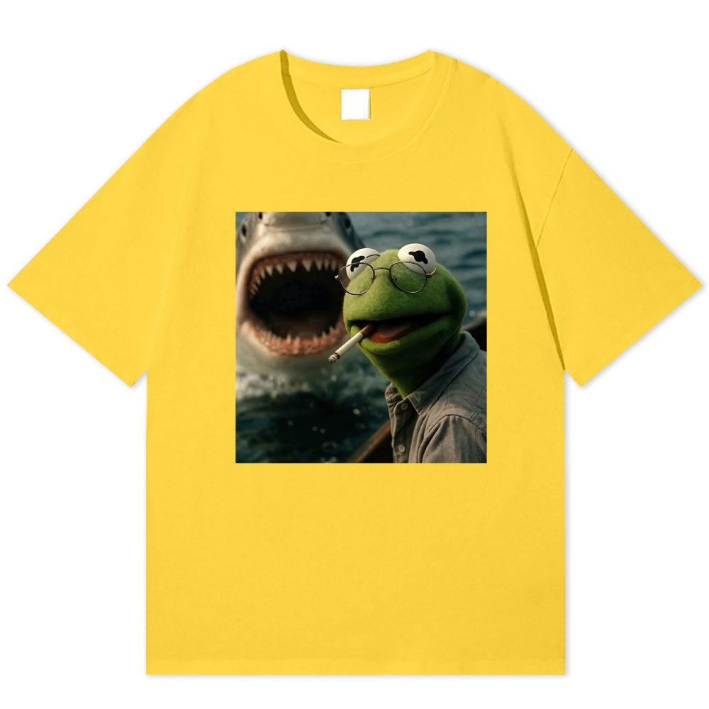  Shark Attack Parody Cotton T-shirt 