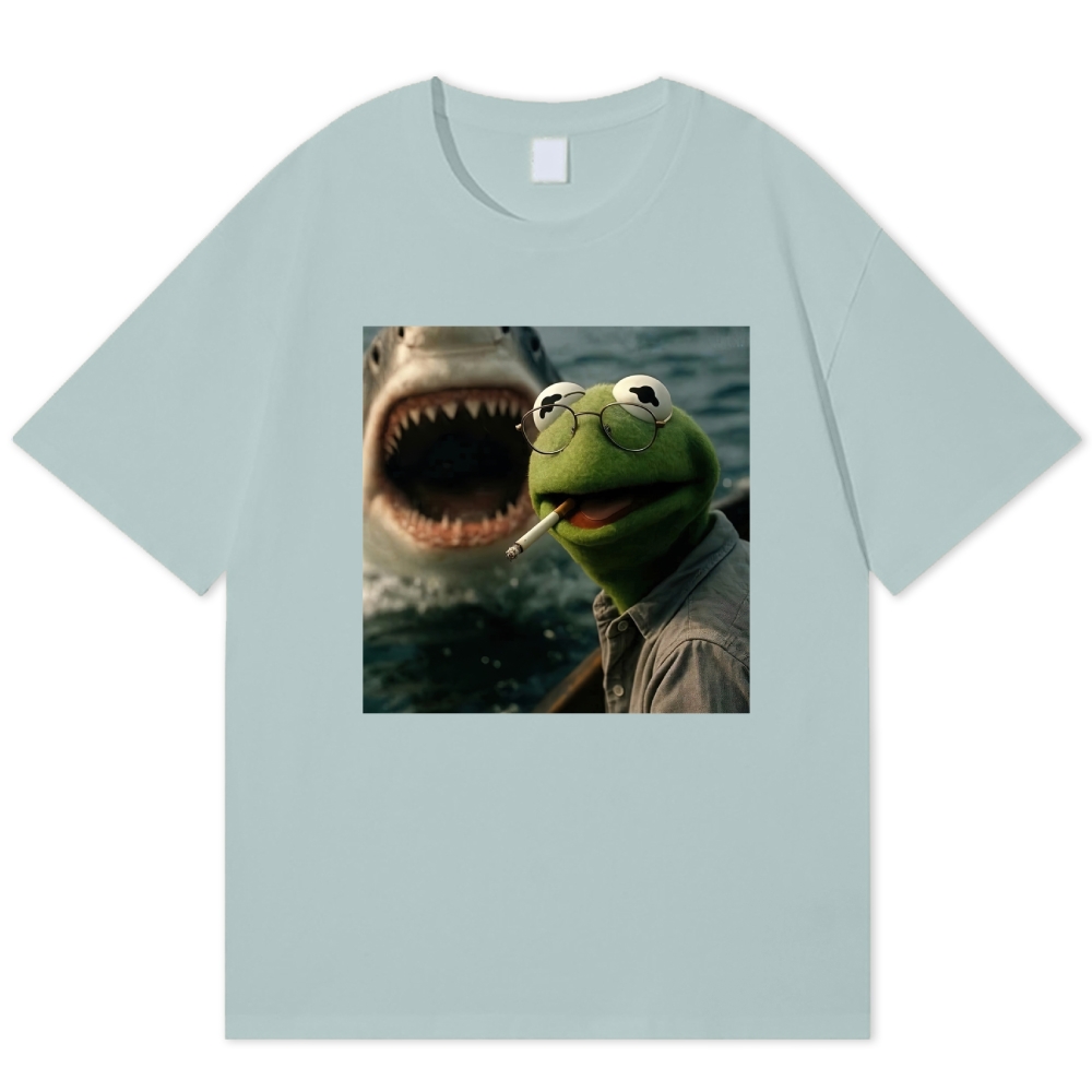  Shark Attack Parody Cotton T-shirt 