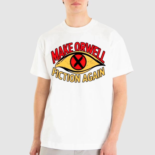 Make Orwell Fiction Again Dystopian Cotton T-shirt