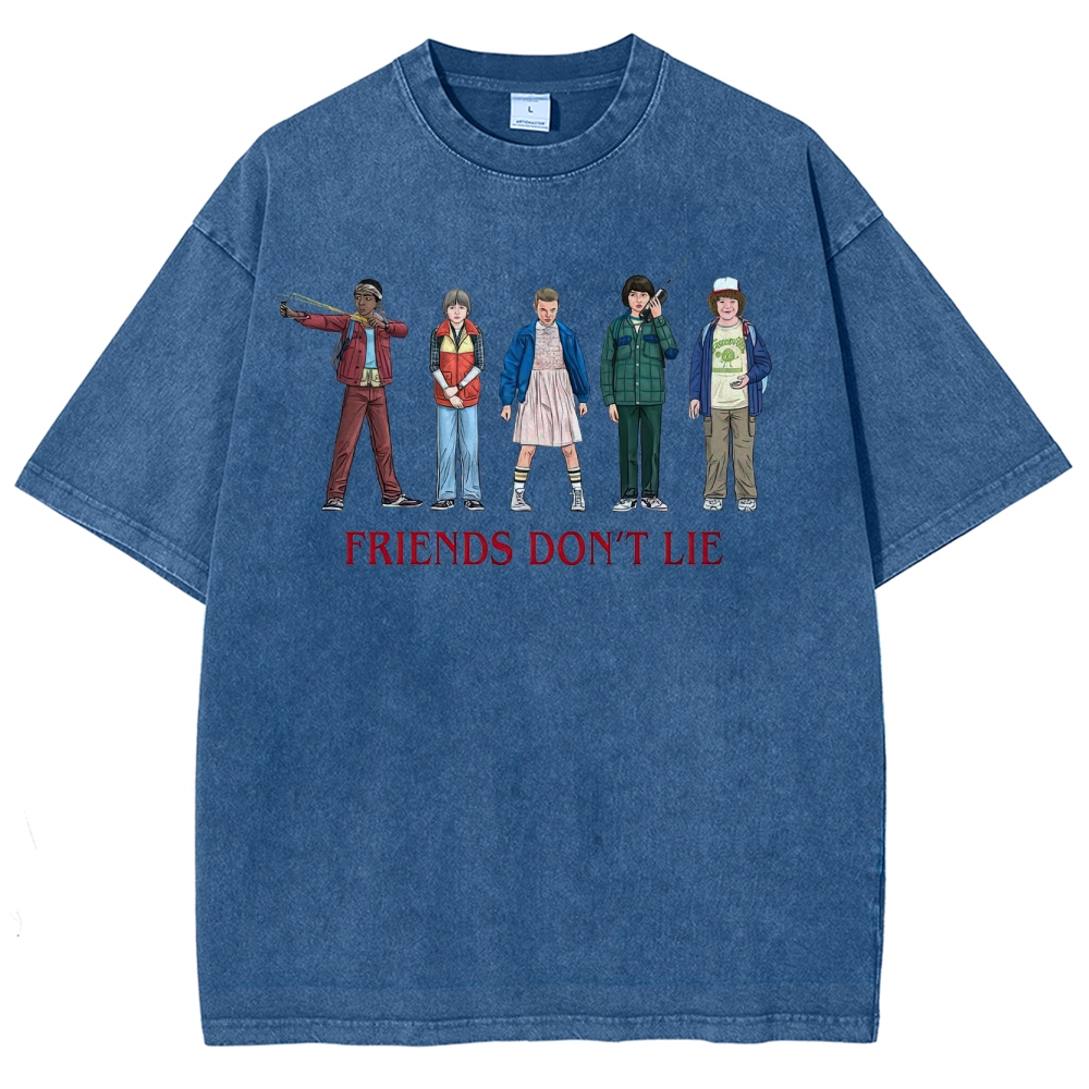 Friends Don’t Lie Retro Character Washed T-Shirt