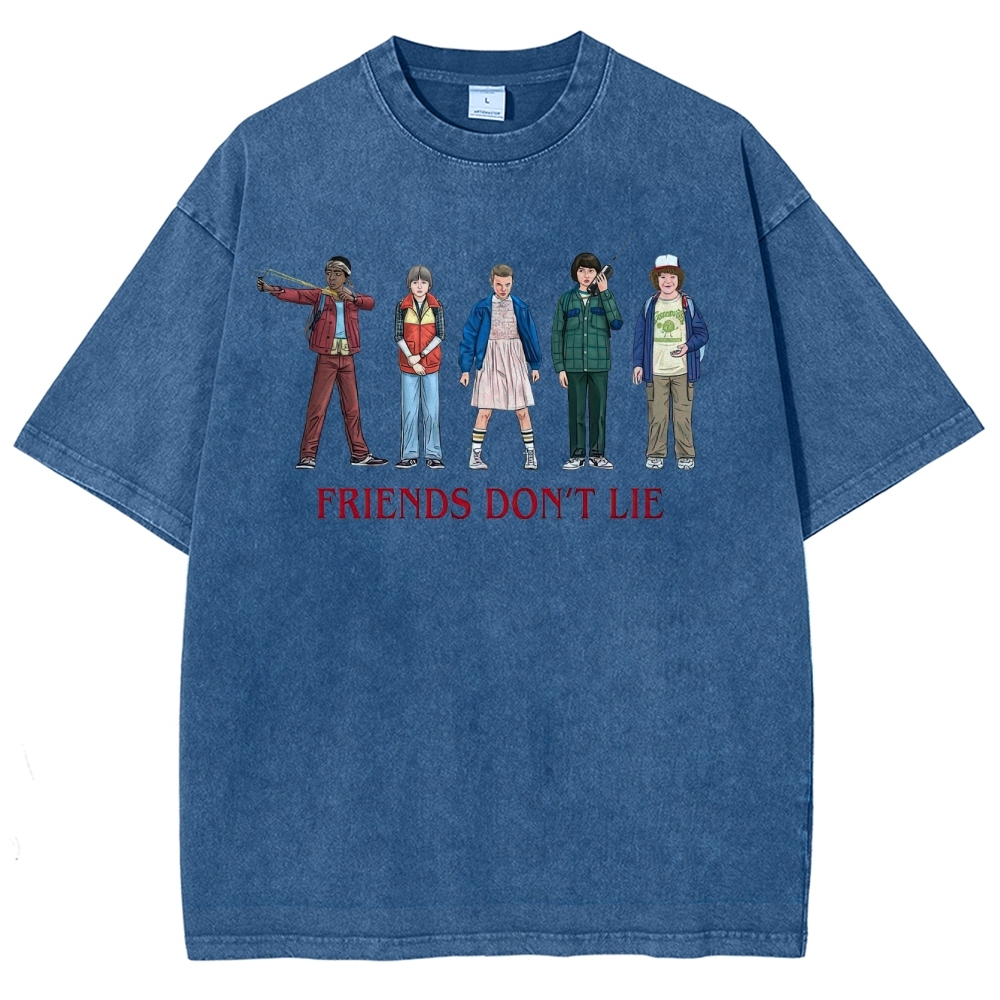 Friends Don’t Lie Retro Character Washed T-Shirt