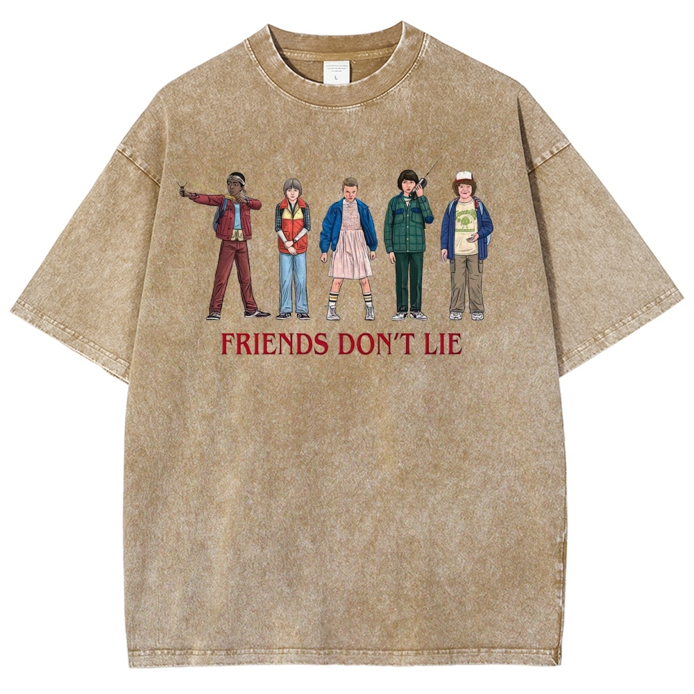 Friends Don’t Lie Retro Character Washed T-Shirt