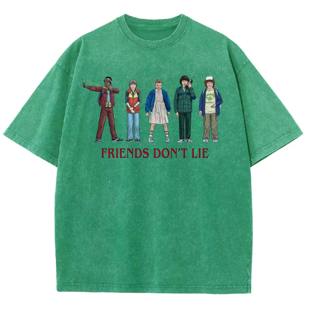 Friends Don’t Lie Retro Character Washed T-Shirt