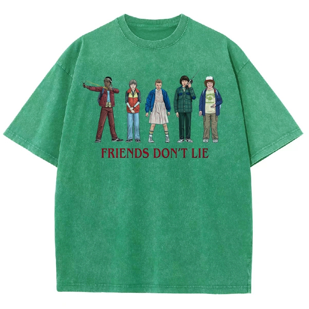 Friends Don’t Lie Retro Character Washed T-Shirt