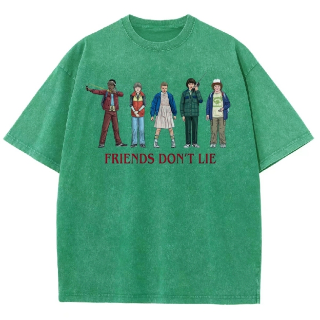 Friends Don’t Lie Retro Character Washed T-Shirt
