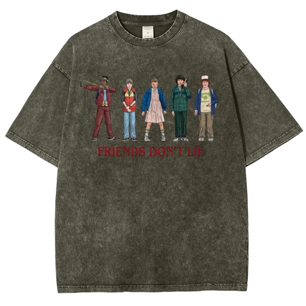 Friends Don’t Lie Retro Character Washed T-Shirt