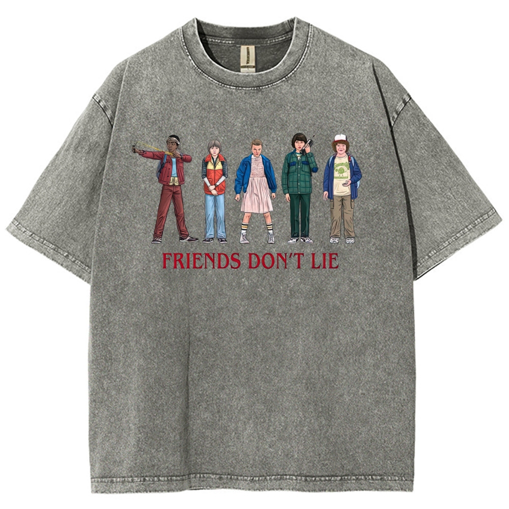 Friends Don’t Lie Retro Character Washed T-Shirt