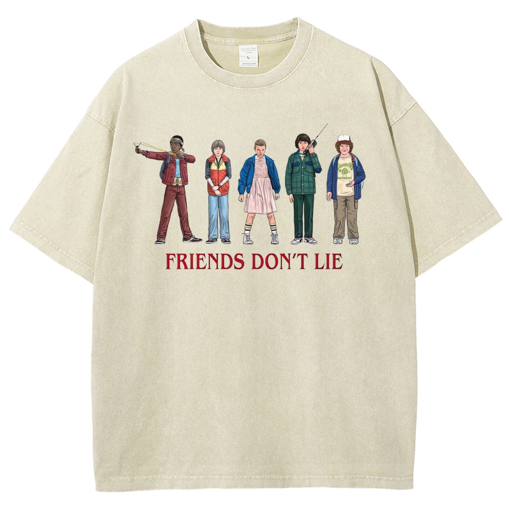 Friends Don’t Lie Retro Character Washed T-Shirt