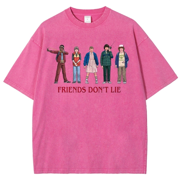 Friends Don’t Lie Retro Character Washed T-Shirt