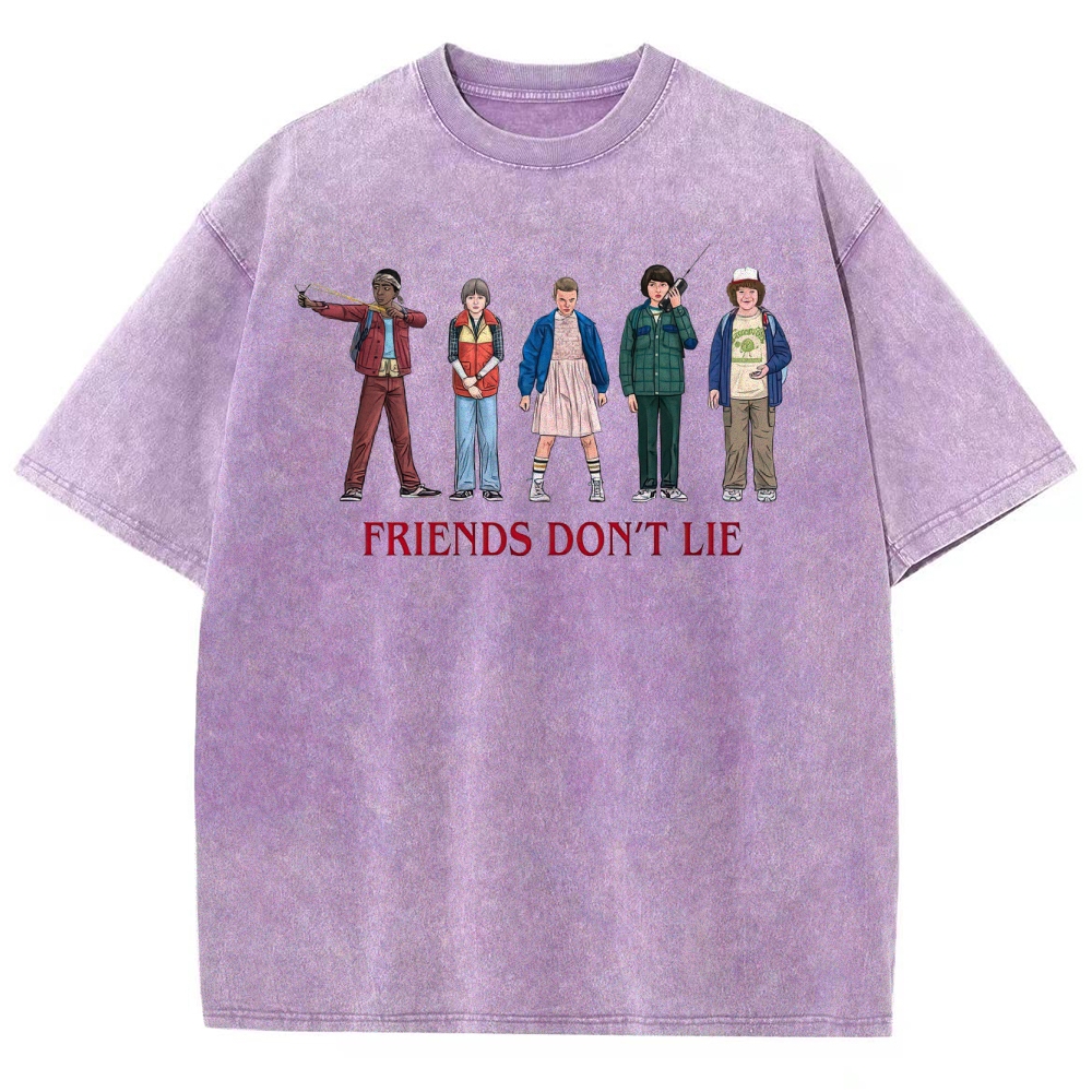 Friends Don’t Lie Retro Character Washed T-Shirt