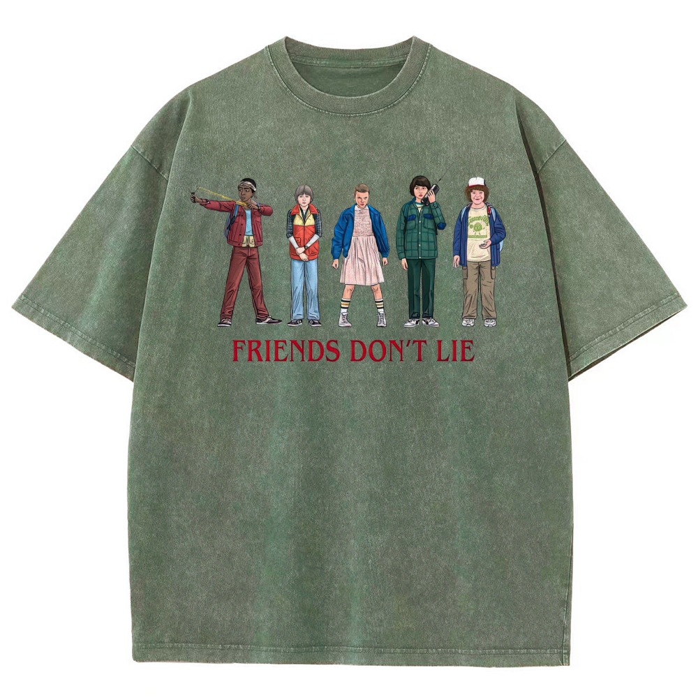 Friends Don’t Lie Retro Character Washed T-Shirt