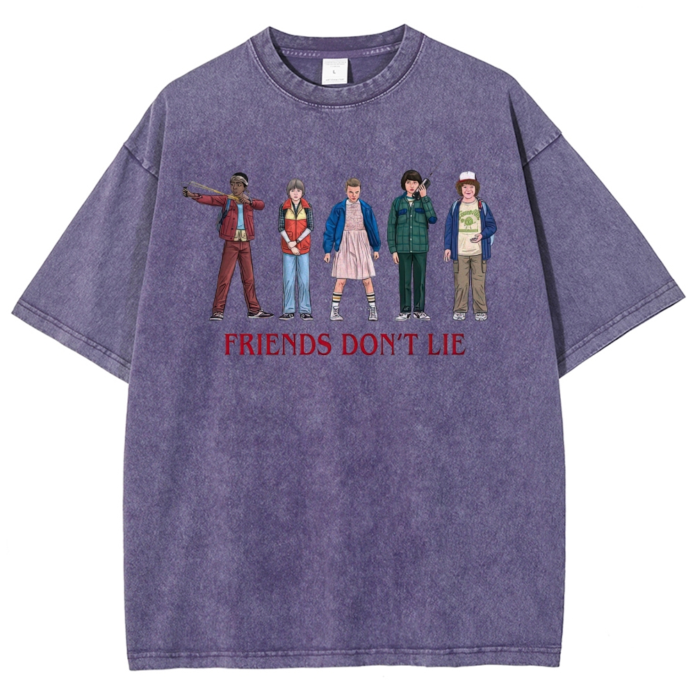 Friends Don’t Lie Retro Character Washed T-Shirt