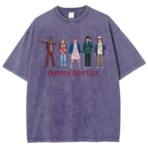 Friends Don’t Lie Retro Character Washed T-Shirt