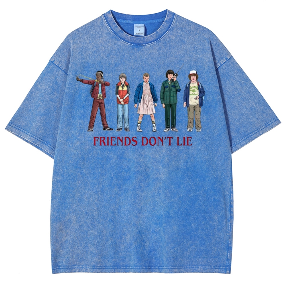 Friends Don’t Lie Retro Character Washed T-Shirt