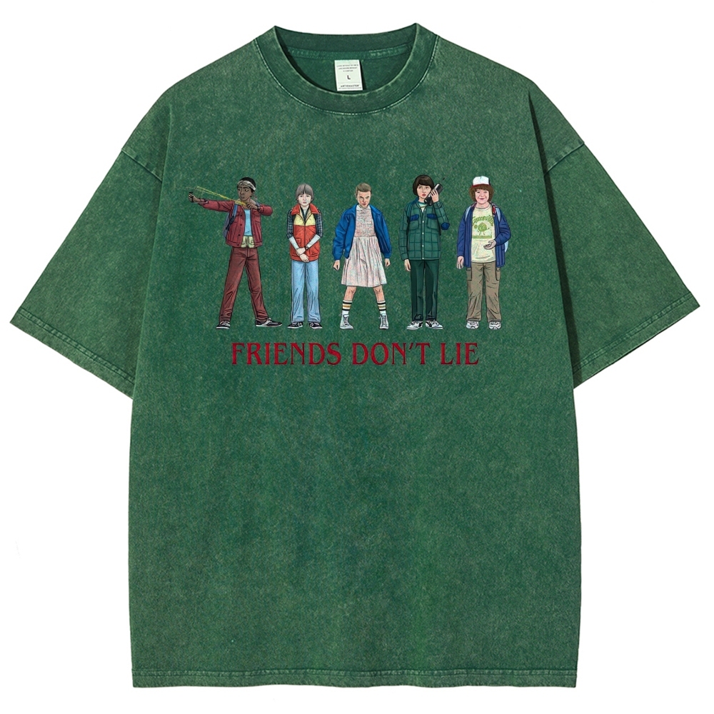 Friends Don’t Lie Retro Character Washed T-Shirt
