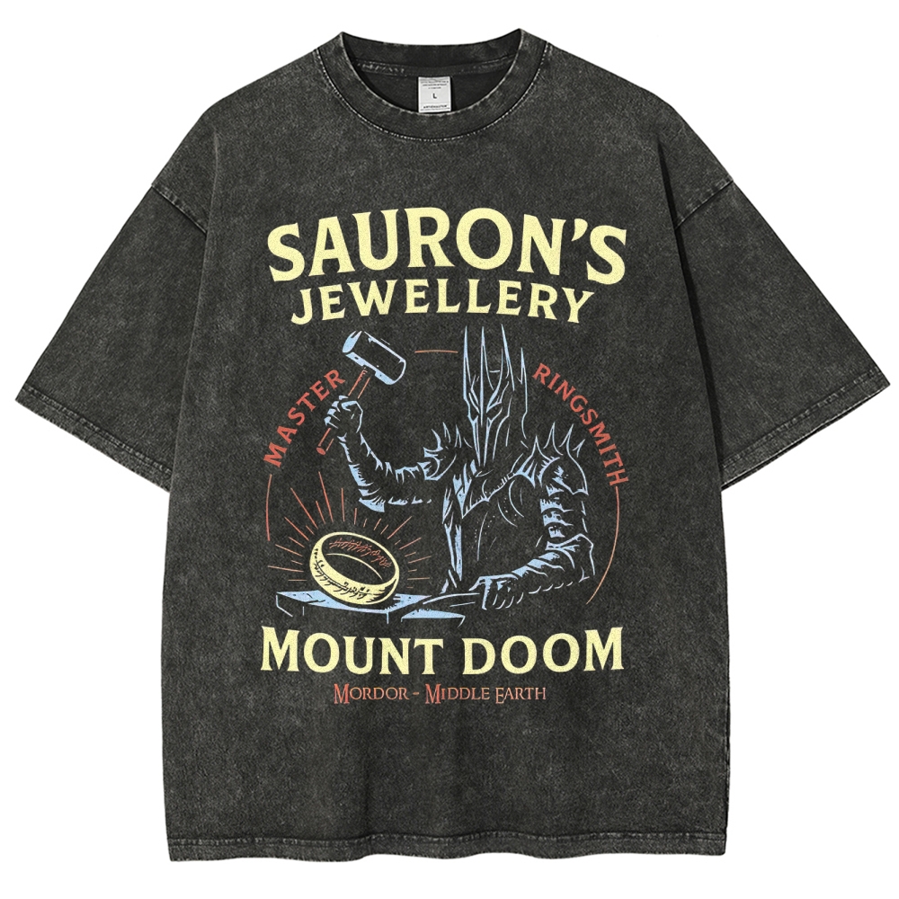 Sauron’s Jewellery Master Ringsmith  Washed T-Shirt
