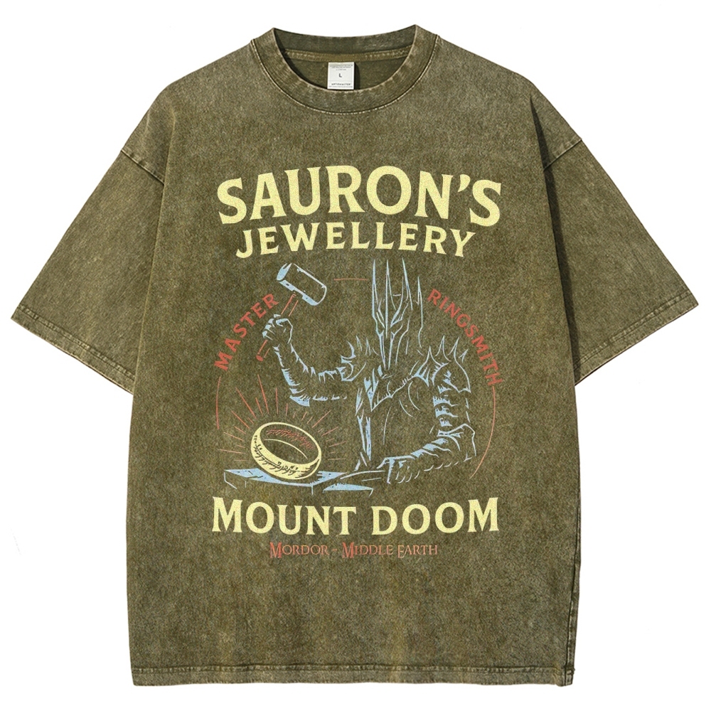 Sauron’s Jewellery Master Ringsmith  Washed T-Shirt