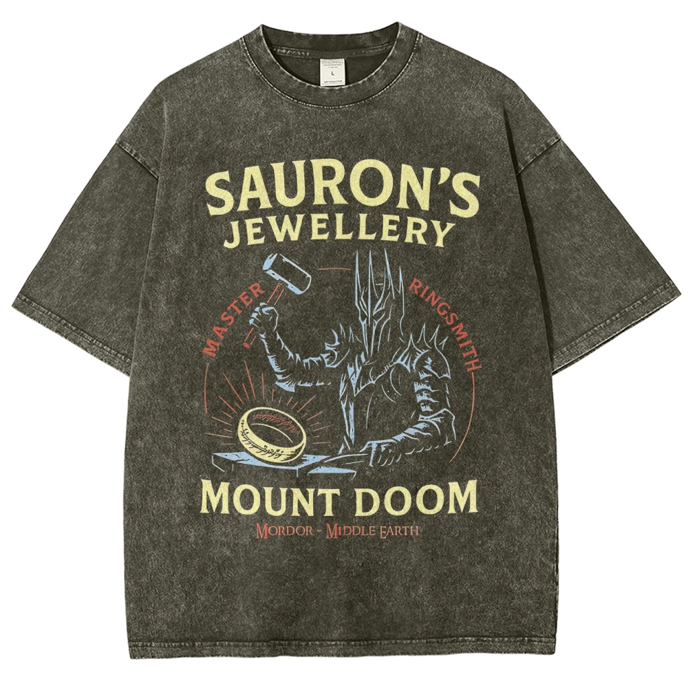 Sauron’s Jewellery Master Ringsmith  Washed T-Shirt