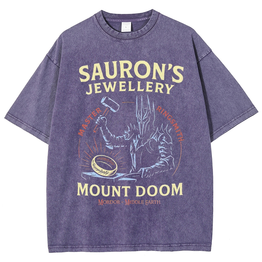 Sauron’s Jewellery Master Ringsmith  Washed T-Shirt