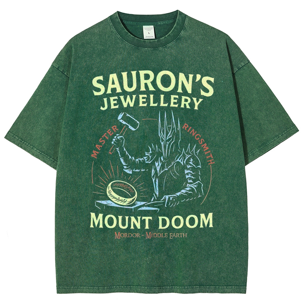 Sauron’s Jewellery Master Ringsmith  Washed T-Shirt