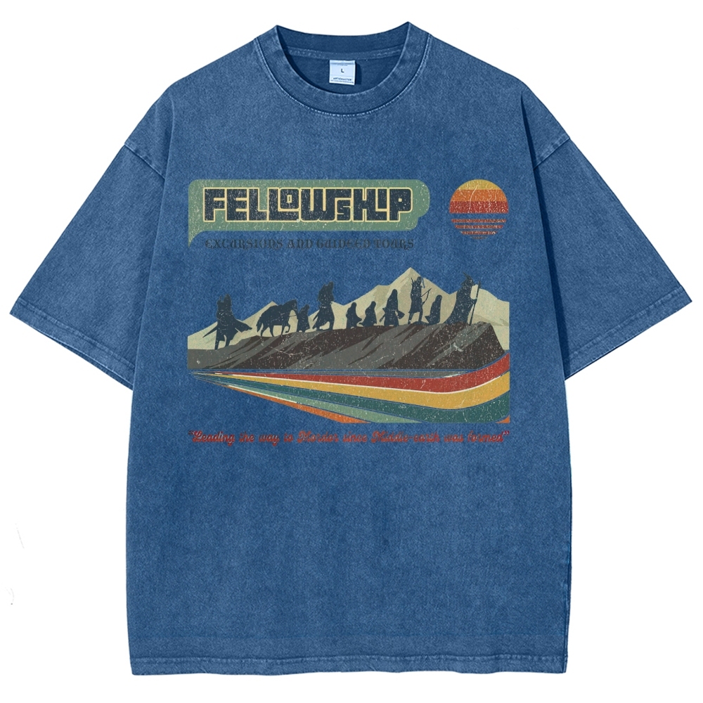 Fellowship Excursions Retro Tour  Washed T-Shirt