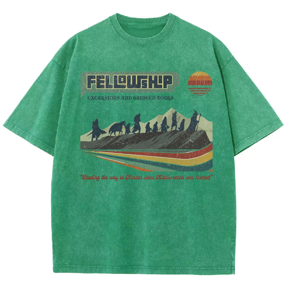 Fellowship Excursions Retro Tour  Washed T-Shirt