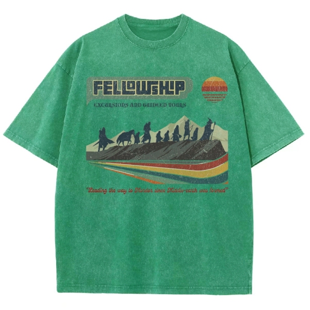 Fellowship Excursions Retro Tour  Washed T-Shirt