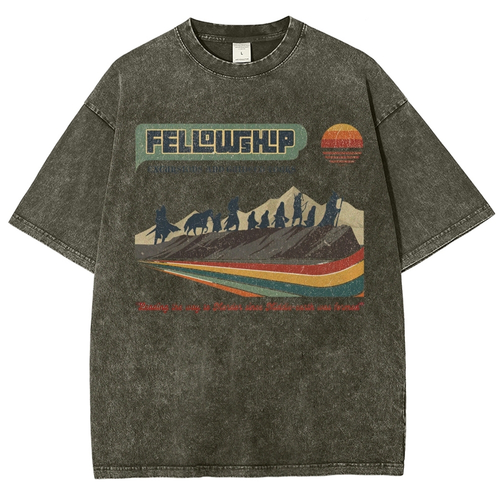 Fellowship Excursions Retro Tour  Washed T-Shirt