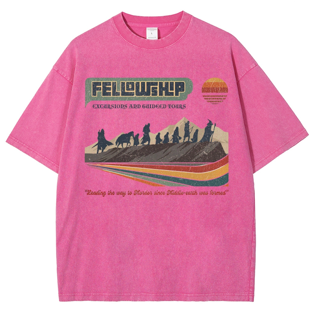 Fellowship Excursions Retro Tour  Washed T-Shirt