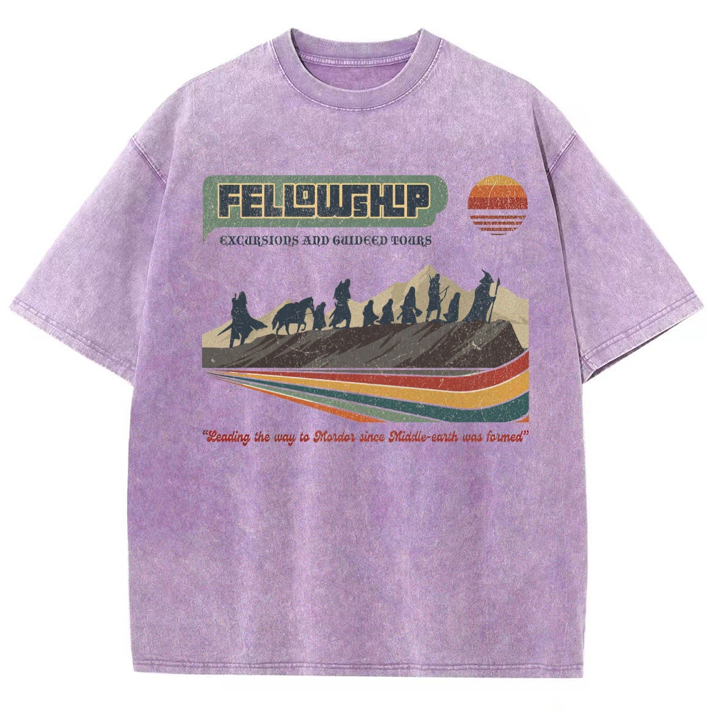 Fellowship Excursions Retro Tour  Washed T-Shirt